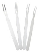 Cocktailgafflar Set, Förrättsgafflar Tillverkade i USA för Utomhuspicknickar och Grillfester på Gården, Hållbart Rostfritt Stål med Diskmaskinssäker Finish