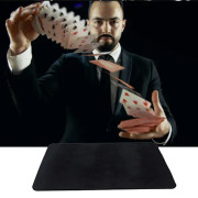 Svart professionell pokerkortlek matta topper närbildstrick trollkarlsrekvisita