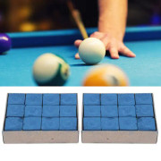 24 st NoSlip Cue Tip Chalk Billiard Pool Cue Dry Chalk Accessory Cue Stick Chalks (Blå)