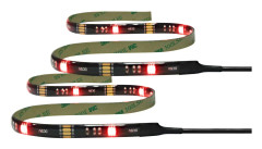 Deltaco Gaming LED-list i 12 olika färger, fjärrkontroll, 2x50cm