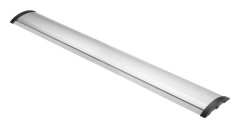 OFFICE Aluminum floor cable cover, 1104 x 139 mm, silver