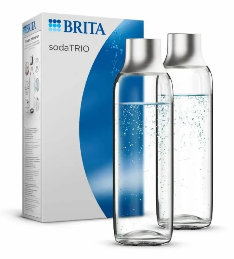Brita sodaTRIO glasflaska förpackning 2