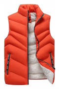 Men's Winter Vest Coats Quilted Warm Jacket Vest Sleeveless Vest Winter Warm Quilted Coat Full Zipper Padded Jacket With Pockets