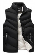 Men's Winter Vest Coats Quilted Warm Jacket Vest Sleeveless Vest Winter Warm Quilted Coat Full Zipper Padded Jacket With Pockets