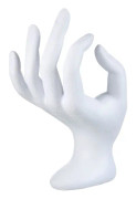 Smyckesdisplayhållare i plast, mannekänghand, smyckesdisplay, smyckeshållare, halsband, armband