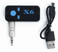 Bluetooth-kompatibel mottagare sändare X6 Plus trådlös adapter 3,5 mm uttag för bilmusik ljudmottagare Aux hörlurar