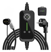 JATRHG EV-laddare 5M 3,6KW-1,5KW 16A|13A|10A|8A Typ 2 Bärbar elbilsladdningskabel Omkopplingsbar Aktuell EV-laddare