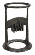 Vedklyv - Kraftig vedklyv, manuell vedklyv i gjutjärn, ved 19,2 cm