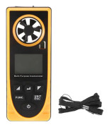 Anemometer, 8 i 1 Handhållen Digital Anemometer med LCD-display, Mätning av Vindhastighet, Luftfuktighet, Höjd och 8 Andra Mätfunktioner