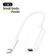 1x Thunderbolt 3 till Thunderbolt 2-adapter Typ C-kabel USB för Macbook Air Pro Bästa present