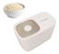 Plast Ris Hink BPA Fri Lufttät Transparent Lock Ris Behållare för Mjöl Bönor Vit