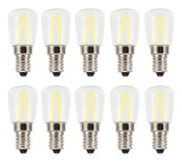 Energibesparande Kylskåpslampa, Hög Ljusstyrka LED Direkt På E14 Bas Glas Konstruktion för Ljuskrona Takfläkt Lampa, Lång Livslängd