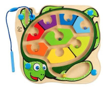 Trä pedagogisk leksak - Hape - Magnetisk labyrint för sköldpaddor - För spädbarn i åldern 24 månader - 2 år
