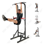 TD® Pull Up Bar Roman Chair Power Tower Workout Arm Flexion Station Pull Up Styrketräningsstation för hemmaträning Legerat stål