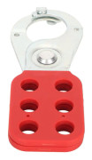 Lockout Hasp 6 Hål Isolerad säkerhetslås Tagout Hasp för industriellt lockout underhåll