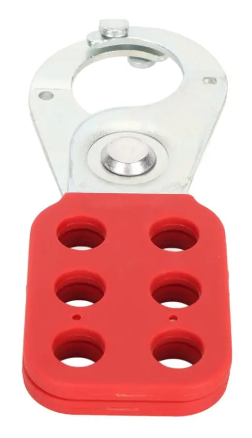 Lockout Hasp 6 Hål Isolerad säkerhetslås Tagout Hasp för industriellt lockout underhåll