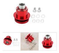Snabbkoppling för bilratt 360° rattnavadapterkit passar för Chevrolet 310-101 (röd)