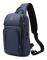 Sling Ryggsäck för Män Cross Body Axelväska Med Usb Vattentät Lätt, 50% Erbjudande (Blå)
