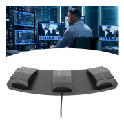 USB Triple Foot Switch Pedal Multifunktionell Mekanisk Switch Foot Switch Pedal för att Spela Spel Fabriks Testning