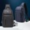 Sling Ryggsäck för Män Cross Body Axelväska Med Usb Vattentät Lätt, 50% Erbjudande (Blå)