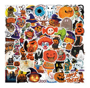 110 st Halloween Doodle-klistermärken Rolig present Anime-klistermärken DIY Vattentäta klistermärken Coola PVC-klistermärken