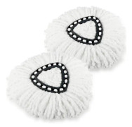 2-pack Spin Mop Refill Ersättningshuvud Kompatibelt - Mikrofiber Mopp Ersättningshuvuden