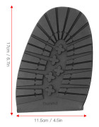Stövlar Skor Anti Slip Främre Häl Sulor Gummi Mute Sulor Skor Reparationstillbehör (Främre Sulor)