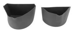 2-i-1 Slow Cooker Divider Återanvändbar Matklassad Silikon Cooker Liner med Lyft Handtag för 6 Quart Gryta Grå