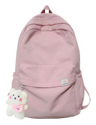 Ryggsäck Söt Kawaii Ryggsäck Skolmaterial Laptopväska för Tonåringar Studenter - Rosa