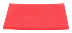 Röd Läder Punchmatta 15 cm Lång 10 cm Bred - Ljudreducering, Rivtålig Hantverksplatta för DIY Hantverk