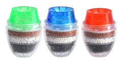 6-pack Mini Kranvattenfilter Aktiverat Kol Runda