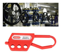 Industriell nylonhasp lås 3 hål säkerhet flexibilitet bärbar lätt robust passform för kemisk industri elektrisk kraft