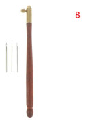 Fransk Tambour-broderi s Tambour-virknål Luneville-nål med 3 s