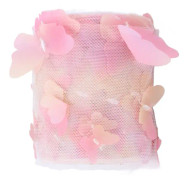Tulle rulle färgglada tredimensionella DIY hantverk hårtillbehör material bandrött