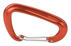 Utomhus multifunktionella karbinhakar campingspänne aluminiumkrok klämma för hängmattor gunga orange