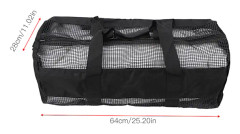 Nylon bärbar undervattensdykutrustning Hållbar PVC-beläggning Nätpåse Förvaringspåse