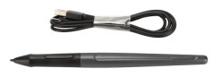 PF150 Stylus Penna för Q11K Ergonomisk Design Svart ABS Programmerbara Knappar för Huion Smart Penna för Huion Q11K
