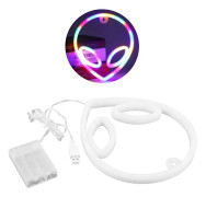Alienformad Neonljus Färgglad LED Neon Skylt för Bröllopsfest Dekor USB/Batteridriven