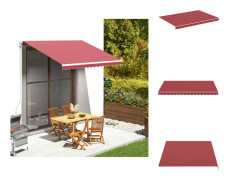 Markiser - Living Markisväv vinröd 3,5x2,5 m