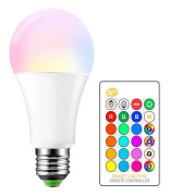 E27 RGBW 15W LED-lampa - ONEVER - Cool vit - Dimmer kompatibel