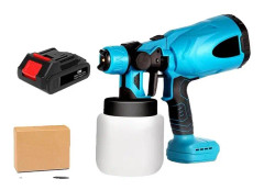 Elektrisk sprutpistol, trådlös drift, kompatibel med Makitas 18V-batteri., 1 batteri