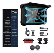 Motorcykel GPS-navigation, trådlös Carplay, IP65-vattentät, Endast värd