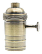 Ljuskontakt E27 (bronsbrytare-2 st.)