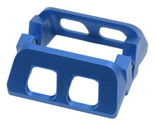 1 par RC Servo Protector i aluminiumlegering, servo-skydd passar till Traxxas E Revo VXL 1/16 blå