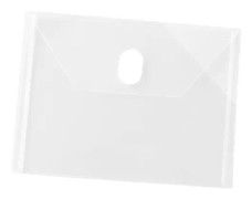 Transparenta dokumentförvaringspåsar med magisk tejpförslutning (10-pack)