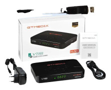 Satellitmottagare, stöd för DVB-T2 & DVB-S2, kompatibilitet med H265 PowerVu, V7 PRO med WIFI, EU-kontakt V7 PRO With WiFi V7 PRO with WIFI