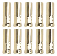 10 st E14 metallrör för ljuslamphållare Lampfot Belysningstillbehör 25x80mm Guld