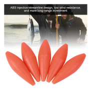 50 st orange flytande vatten långskott assistans enhet fluga krok kastare fiskeutrustning stor storlek