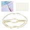 100 st läppformade pappersklämmor, galvaniserad process, gyllene metallpappersklämmor, bärbara pappersklämmor för filklassificering
