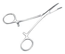 Precisionsutformad Hemostatisk Peang i Rostfritt Stål för Husdjur och Hundar, Böjd Spets för Enklare Åtkomst och Minskad Smärta, Idealisk för Husdjursvård Speciellt Öron